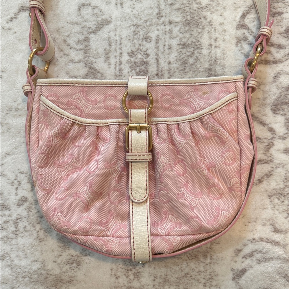 CELINE monogram Pink Crossbody Bag